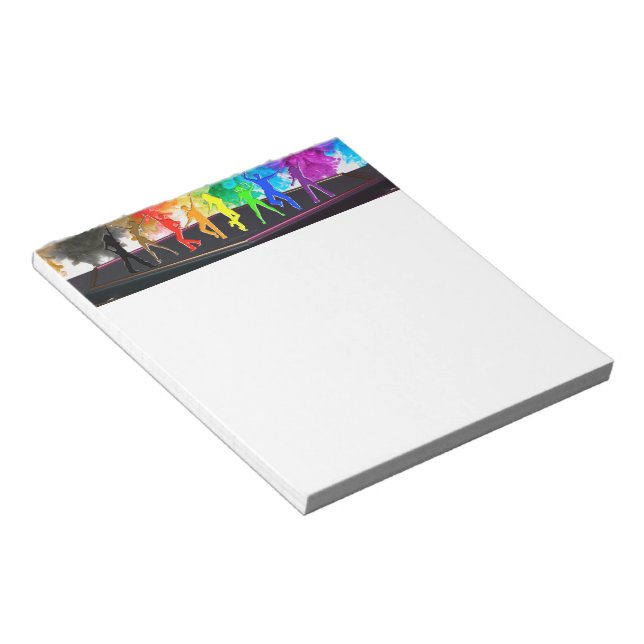 SlipperyJoe's Dancing Pride Shadows gay gifts arti Anteckningsblock (Vinklad)