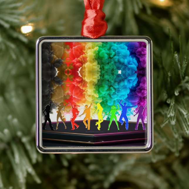 SlipperyJoe's Dancing Pride Shadows gay gifts arti Julgransprydnad Metall (Träd)