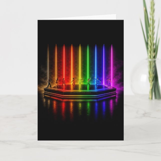 SlipperyJoes danframträdande som firar Pride  Kort (Framsida)