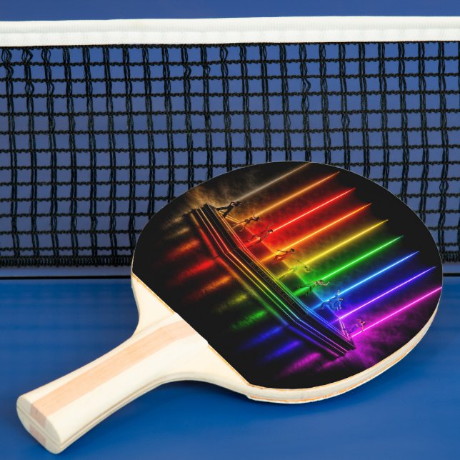 SlipperyJoes dansuppträdande som firar Pride  Pingisracket (Insitu)