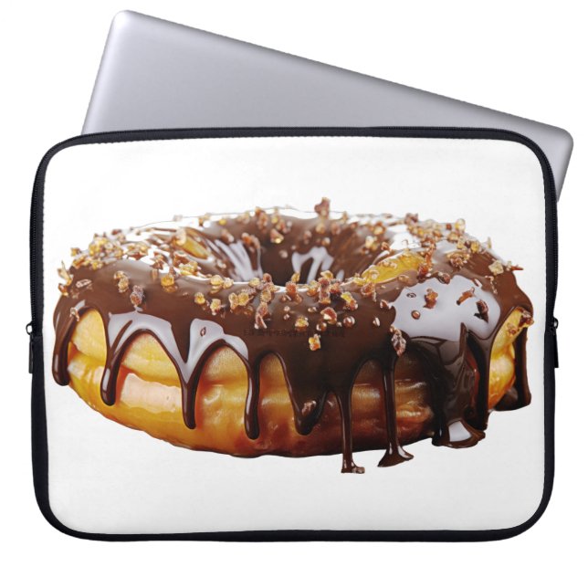 SlipperyJoe's decadent donut covered thick glossy  Laptop Fodral (Framsidan)