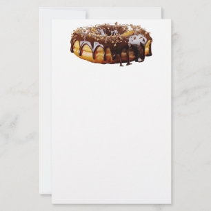 SlipperyJoe's dekadenta donut täckt tjock glansig Brevpapper