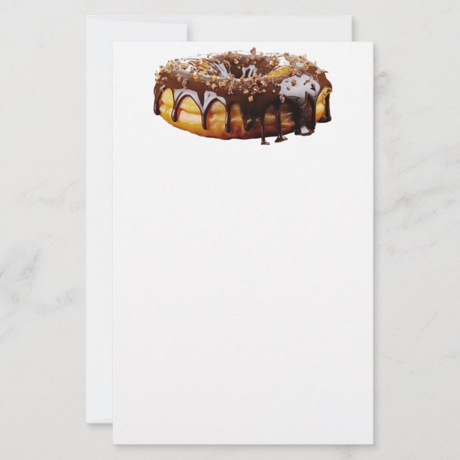 SlipperyJoe's dekadenta donut täckt tjock glansig  Brevpapper (Framsida)
