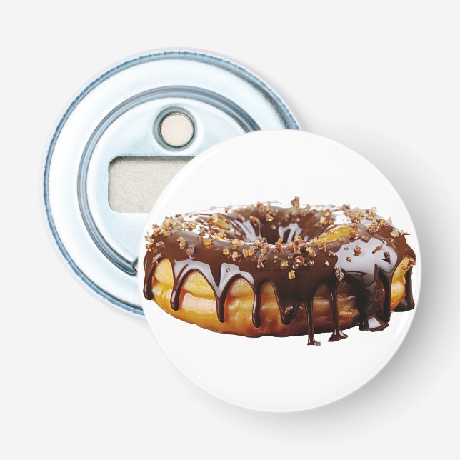 SlipperyJoe's dekadenta donut täckt tjock glansig  Flasköppnare (Framsidan)
