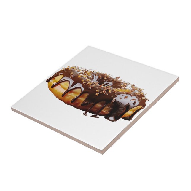 SlipperyJoe's dekadenta donut täckt tjock glansig  Kakelplatta (Sidan)