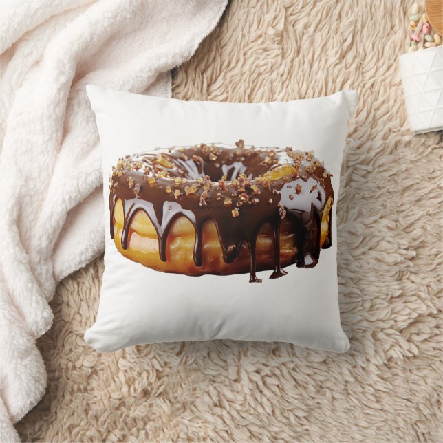 SlipperyJoe's dekadenta donut täckt tjock glansig  Kudde (Filt)