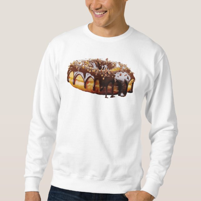 SlipperyJoe's dekadenta donut täckt tjock glansig  Lång Ärmad Tröja (Framsida)