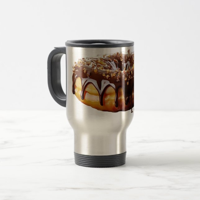 SlipperyJoe's dekadenta donut täckt tjock glansig  Resemugg (Framsida vänster)