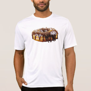 SlipperyJoe's dekadenta donut täckt tjock glansig T Shirt