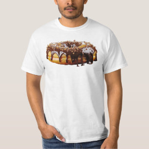 SlipperyJoe's dekadenta donut täckt tjock glansig T Shirt