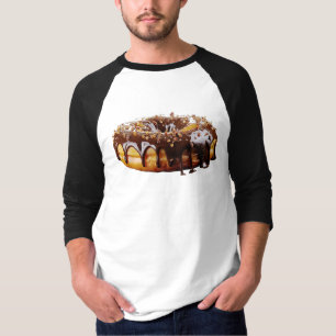 SlipperyJoe's dekadenta donut täckt tjock glansig T Shirt