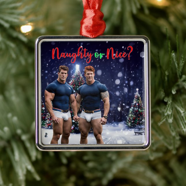 SlipperyJoes dekorerade julgranar täckta av snö Julgransprydnad Metall (Träd)