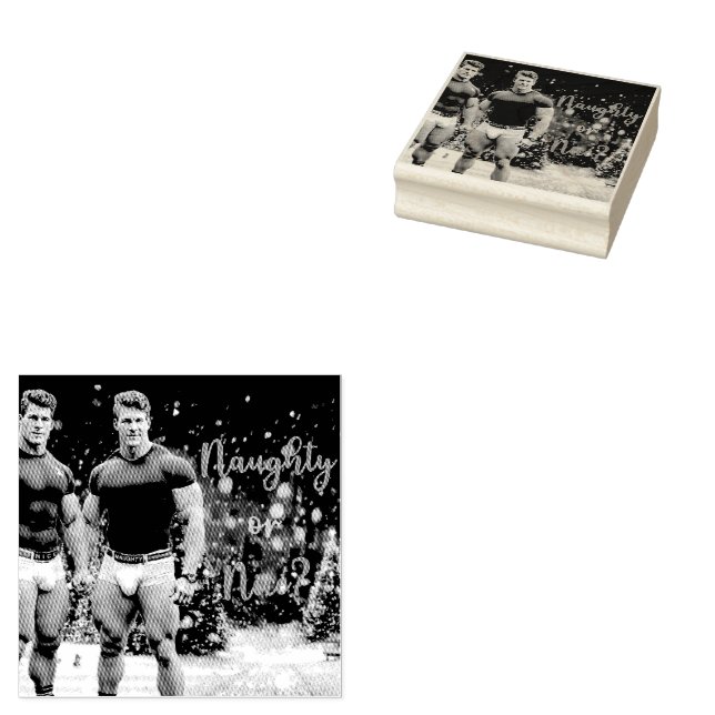 SlipperyJoes dekorerade julgranar täckta av snö Stämpel (Stämplad)