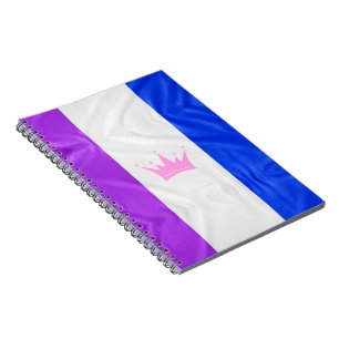 SlipperyJoe's dragkultur stolthet flagga lila ande Anteckningsbok