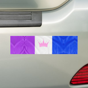 SlipperyJoe's dragkultur stolthet flagga lila ande Bildekal