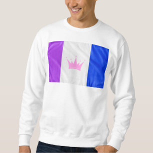 SlipperyJoe's dragkultur stolthet flagga lila ande Lång Ärmad Tröja