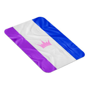 SlipperyJoe's dragkultur stolthet flagga lila ande Magnet
