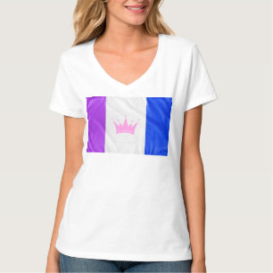 SlipperyJoe's dragkultur stolthet flagga lila ande T Shirt