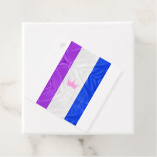 SlipperyJoe's dragkultur stolthetsflagga lila ande Gåvor Etiketter