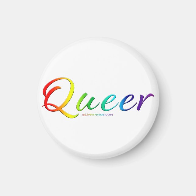 SlipperyJoe's drottare pride färg ord stolta symbo Magnet (Framsidan)
