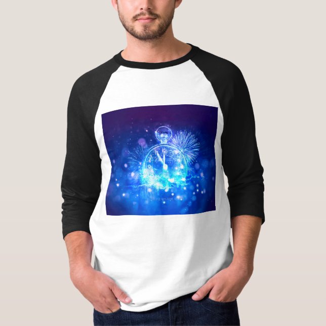 SlipperyJoe's elektriska nyårsklocka med thrill T Shirt (Framsida)