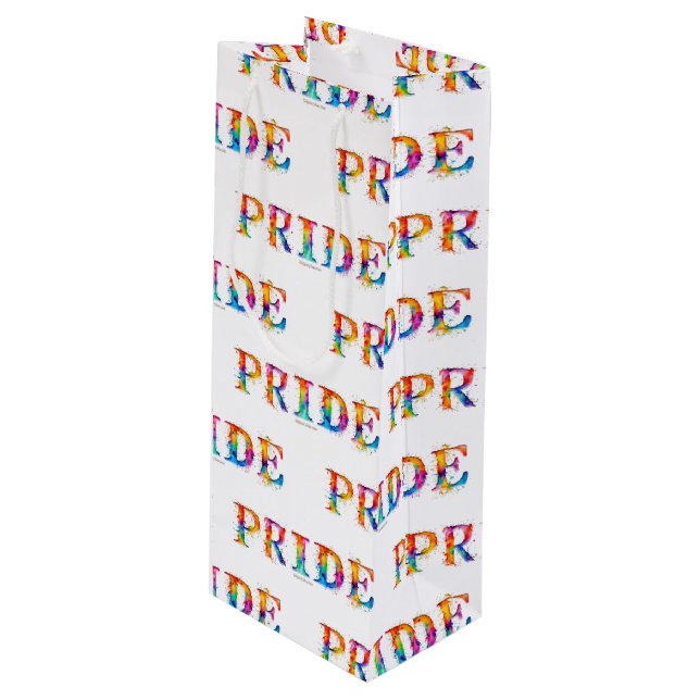 SlipperyJoes färgglada kreativa Pride-tema text- (Framsidan Vinklad)