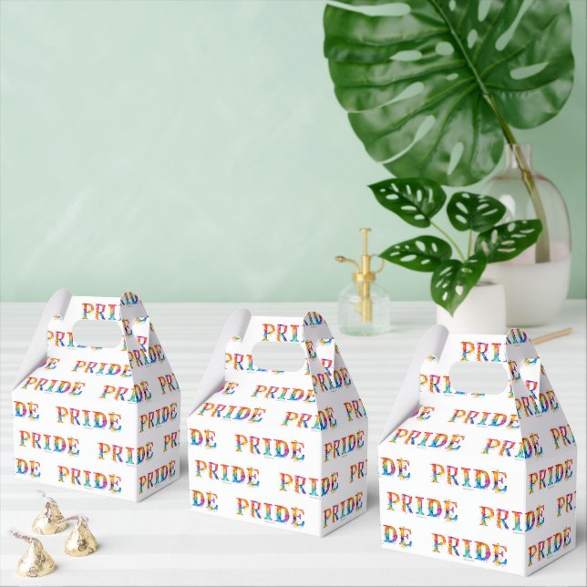 SlipperyJoes färgglada kreativa Pride-tema text- Presentaskar (Multipel)