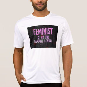 SlipperyJoe's feminist f-ord glansröd 3D blac T Shirt