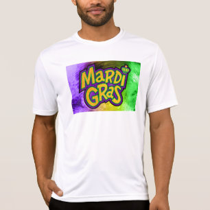 SlipperyJoe's festiva Mardi Gras-tema krona förstä T Shirt