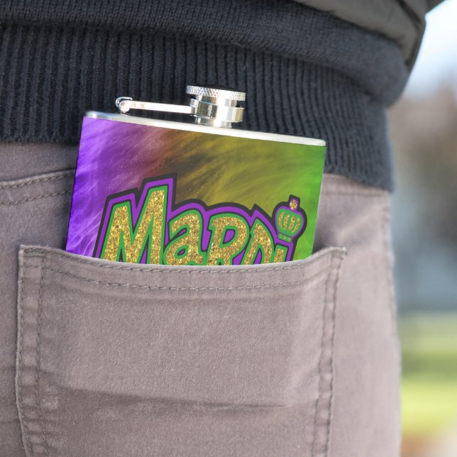 SlipperyJoe's festiva Mardi Gras-tema krona reinf Fickplunta (In Situ)