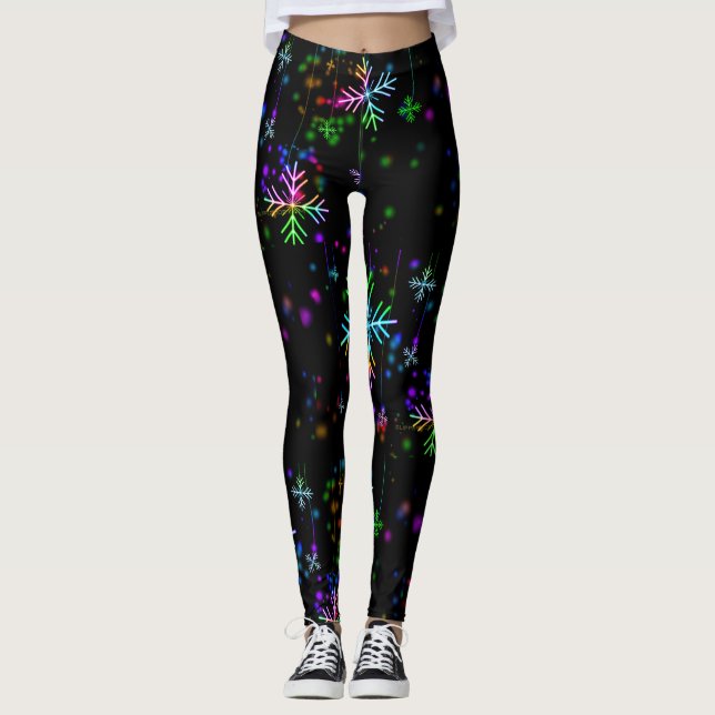 SlipperyJoes festliga livliga julstämning  Leggings (Framsida)