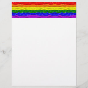 SlipperyJoe's flytande glans stolthetsflagga röd o Brevhuvud