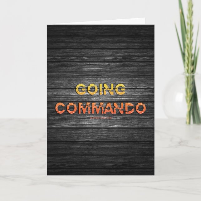 SlipperyJoe's går commando dive-bar energi råhet  Kort (Framsida)