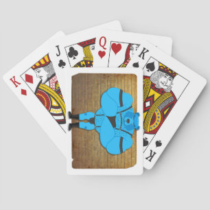 SlipperyJoe's gay muskelbjörn serie thong läder Casinokort