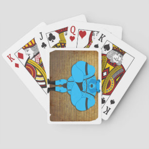 SlipperyJoes gaymuskelbjörn bär tecknad i ledet Casinokort