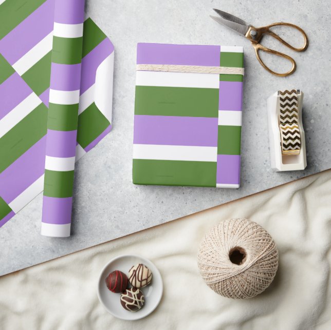 SlipperyJoe's genderqueer pride flagga färg non-bi Presentpapper (Hantverk)