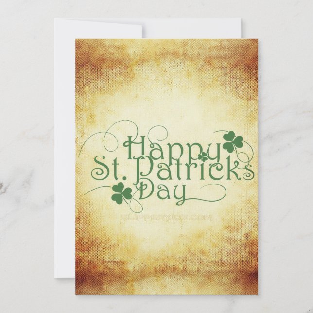 SlipperyJoe's Glad St. Patrick's Day semester Iris Julkort (Framsida)