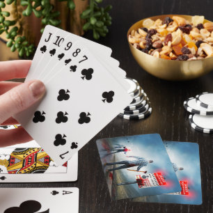 SlipperyJoes glada Halloween lysande ögon zombies Casinokort