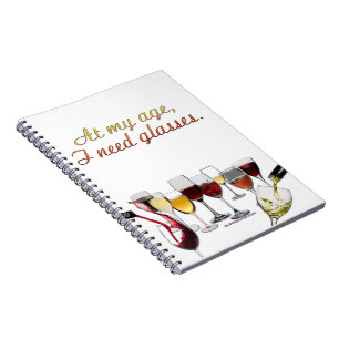 SlipperyJoe's Glass fermenterade druvor av vin pou Anteckningsbok