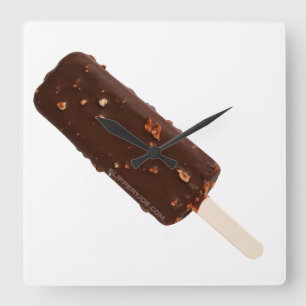 SlipperyJoe's Glassbar delikat choklad co Fyrkantig Klocka