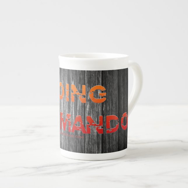 SlipperyJoe's Going Commando fet red orange lette Benporslin Mugg (Framsida höger)