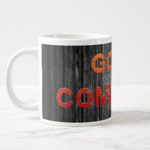 SlipperyJoe's Going Commando fet red orange lette Jumbo Mugg