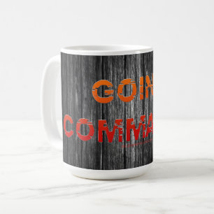 SlipperyJoe's Going Commando fet red orange lette Kaffemugg