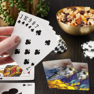SlipperyJoes gråskaliga muskulösa manliga kroppsby Casinokort