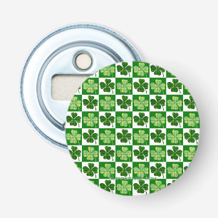 SlipperyJoe's grönt med fyra löv-klöver Saint Patr Flasköppnare