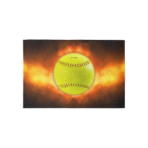 SlipperyJoes gula softboll eldboll flammor rasp