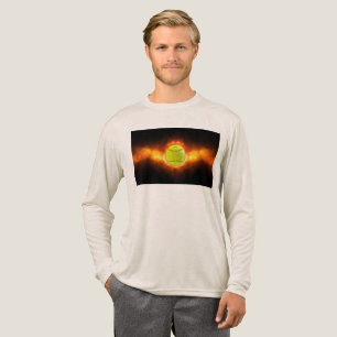 SlipperyJoes gula softboll eldboll flammor rasp T Shirt