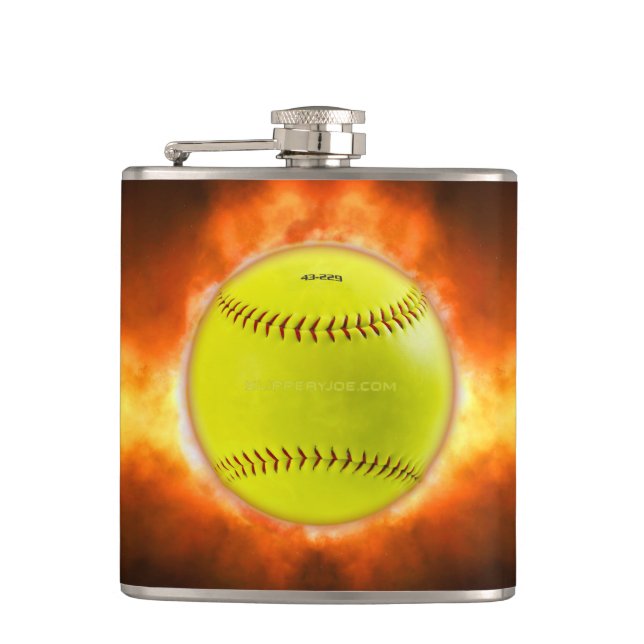 SlipperyJoe's gult softball brandball flames rasp Fickplunta (Framsidan)
