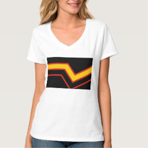 SlipperyJoe's gummi regnbågsflagga pilar chevroner T Shirt
