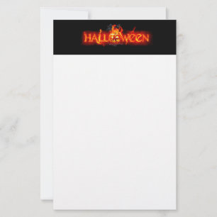 SlipperyJoe's Halloween massiva eldiga bokstäver c Brevpapper